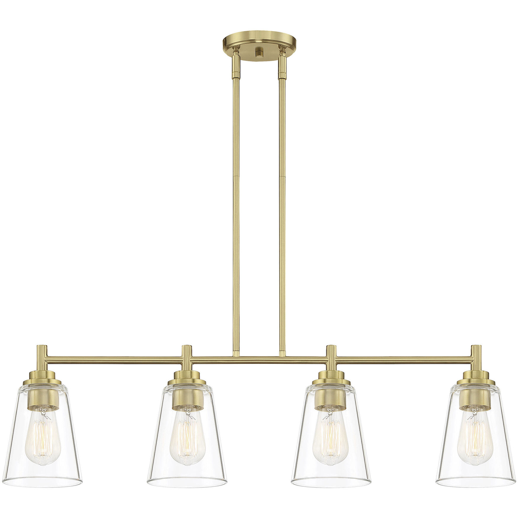 Westin 4 Light 34 inch Brushed Gold Island Light Ceiling Light